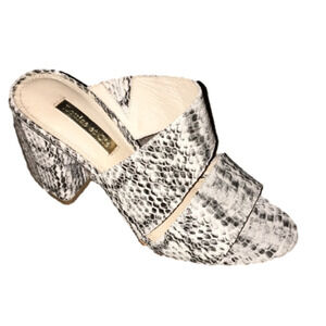 Louise et Cie Kapa Snakeskin Print Mules